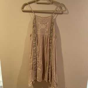 Lace spaghetti strap dress